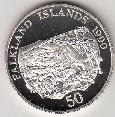 Beschrijving: 50 Pence  CHILDREN'S FUND  HORSE